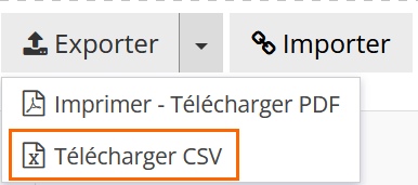 Importer télécharger csv